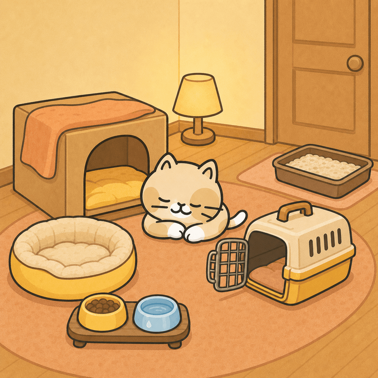 จัดห้องเงียบ ๆ ให้น้องพักและตั้งหลักในวันแรก